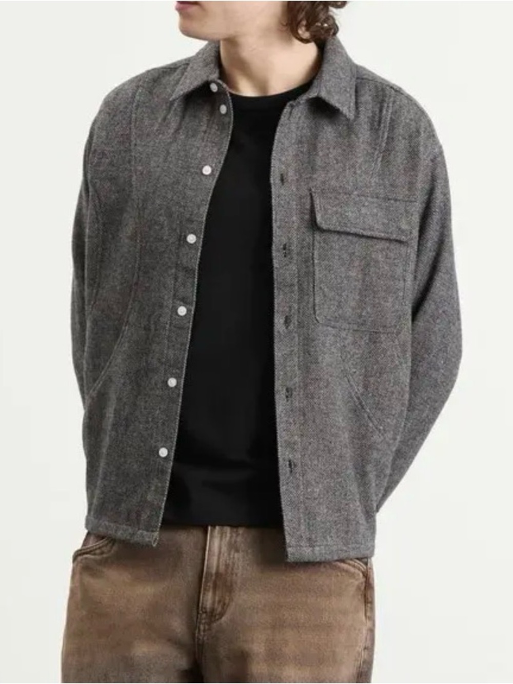 dime mtl Wool Overshirt Top Large